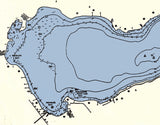 1949 Map of South Leelanau Lake Leelanau County Michigan