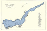 1949 Map of South Leelanau Lake Leelanau County Michigan