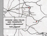 1952 Map of USSR Oil and Gas Fields