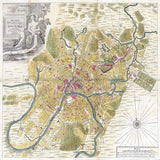 1739 Map of Moscow Russia