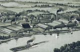 1902 Panoramic Map of Point Marion Pennsylvania Fayette County