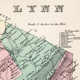 1876 Map of Lynn Township Lehigh County Pennsylvania