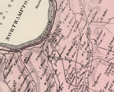 1876 Map of North Whitehall Township Lehigh County Pennsylvania
