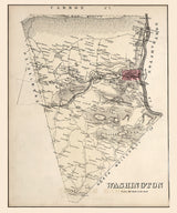 1876 Map of Washington Township Lehigh County Pennsylvania