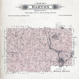 1915 Map of Barton Township Washington County Wisconsin