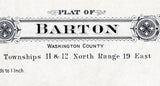 1915 Map of Barton Township Washington County Wisconsin