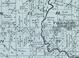 1915 Map of Farmington Township Washington County Wisconsin