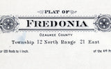 1915 Map of Fredonia Township Ozaukee County Wisconsin