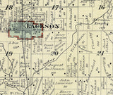 1915 Map of Jackson Township Washington County Wisconsin