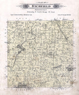 1915 Map of Richfield Township Washington County Wisconsin