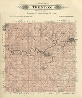 1915 Map of Trenton Township Washington County Wisconsin