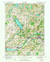 1947 Map of Gull Lake Kalamazoo County Michigan