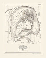 1916 Map of Browns Lake Woodbury County Iowa