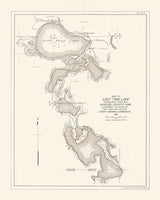 1916 Map of East Twin Lake Hancock County Iowa