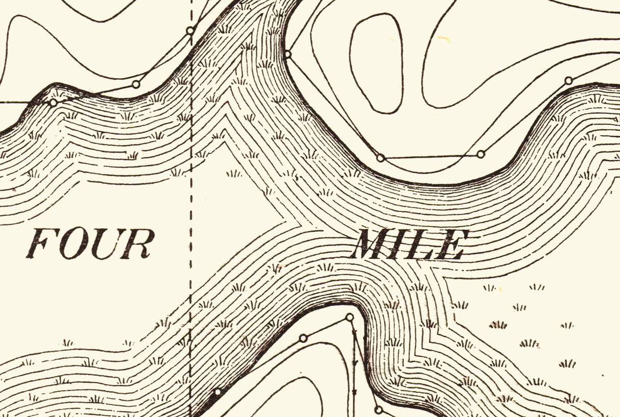 1916 Map of Four Mile Lake Emmet County Iowa