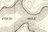 1916 Map of Four Mile Lake Emmet County Iowa