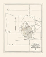 1916 Map of Jefferson Slough Dickinson County Iowa