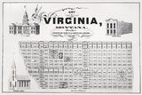 1868 Map of Virginia Montana
