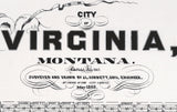 1868 Map of Virginia Montana