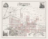 1887 Map of Helena Lewis and Clarke County Montana