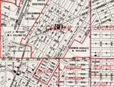 1887 Map of Helena Lewis and Clarke County Montana