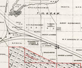 1887 Map of Helena Lewis and Clarke County Montana