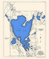 1915 Map of Eagle Lake Hancock County Iowa