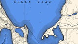 1915 Map of Eagle Lake Hancock County Iowa