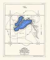 1915 Map of Prairie Lake Dickinson County Iowa