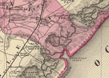 1872 Map of Cape May County New Jersey