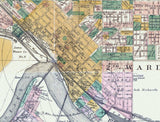 1891 Map of Ottumwa Iowa