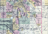 1898 Map of Council Bluffs Iowa