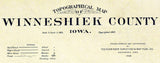 1903 Map of Winneshiek County Iowa