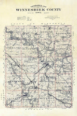 1903 Map of Winneshiek County Iowa