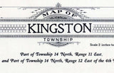 1923 Map of Kingston Township Green Lake County Wisconsin