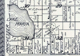 1923 Map of Mackford Township Green Lake County Wisconsin