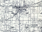 1923 Map of Manchester Township Green Lake County Wisconsin