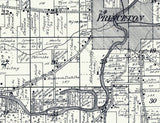 1923 Map of Princeton Township Green Lake County Wisconsin