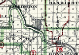 1927 Map of Van Buren County Iowa