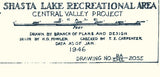 1946 Map of Shasta Lake California