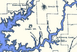 1946 Map of Shasta Lake California