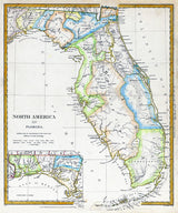 1834 Map of Florida