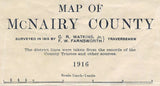 1916 Map of McNairy County Tennessee