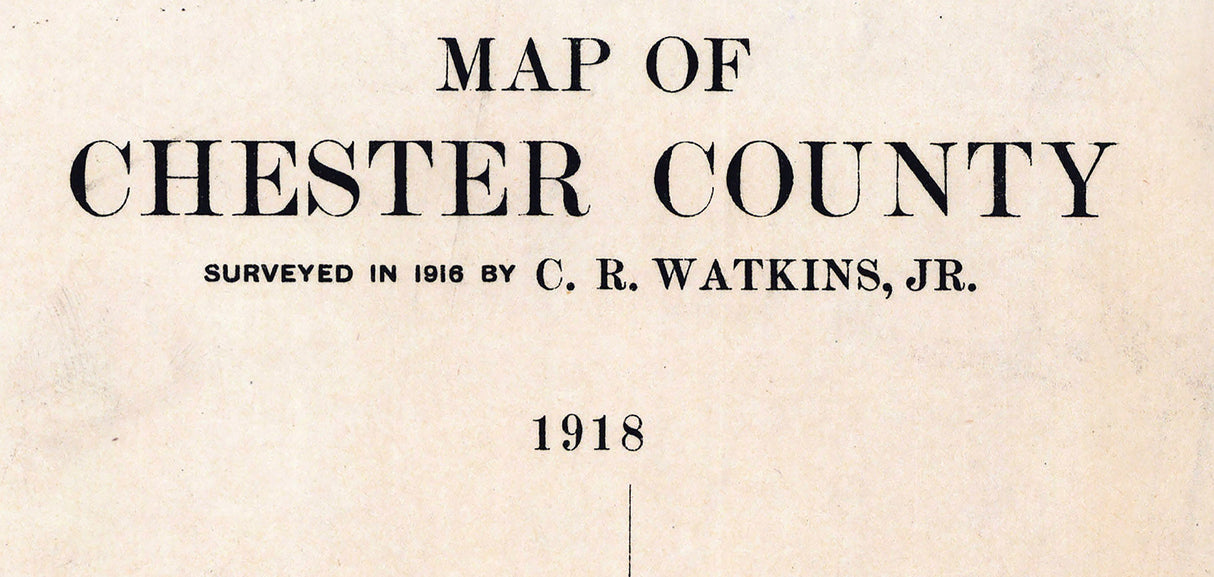 1918 Map of Chester County Tennessee