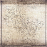 1920 Map of Crockett County Tennessee