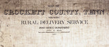 1920 Map of Crockett County Tennessee