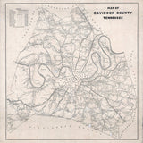 1920 Map of Davidson County Tennessee