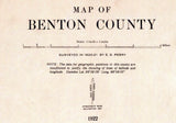 1922 Map of Benton County Tennessee