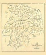 1928 Map of Humphreys County Tennessee