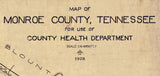 1928 Map of Monroe County Tennessee